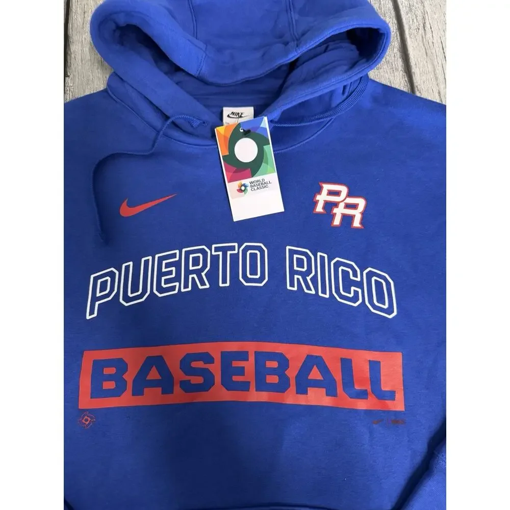 NWT Men’s Nike Puerto Rico Baseball Team 2026 World Baseball Classic Hoodie XXL